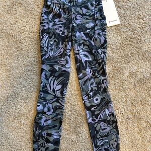 lululemon athletica Camouflage Leggings - Black and Purple